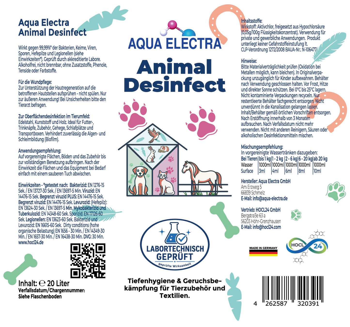 Aqua Electra Animal Desinfect 20L