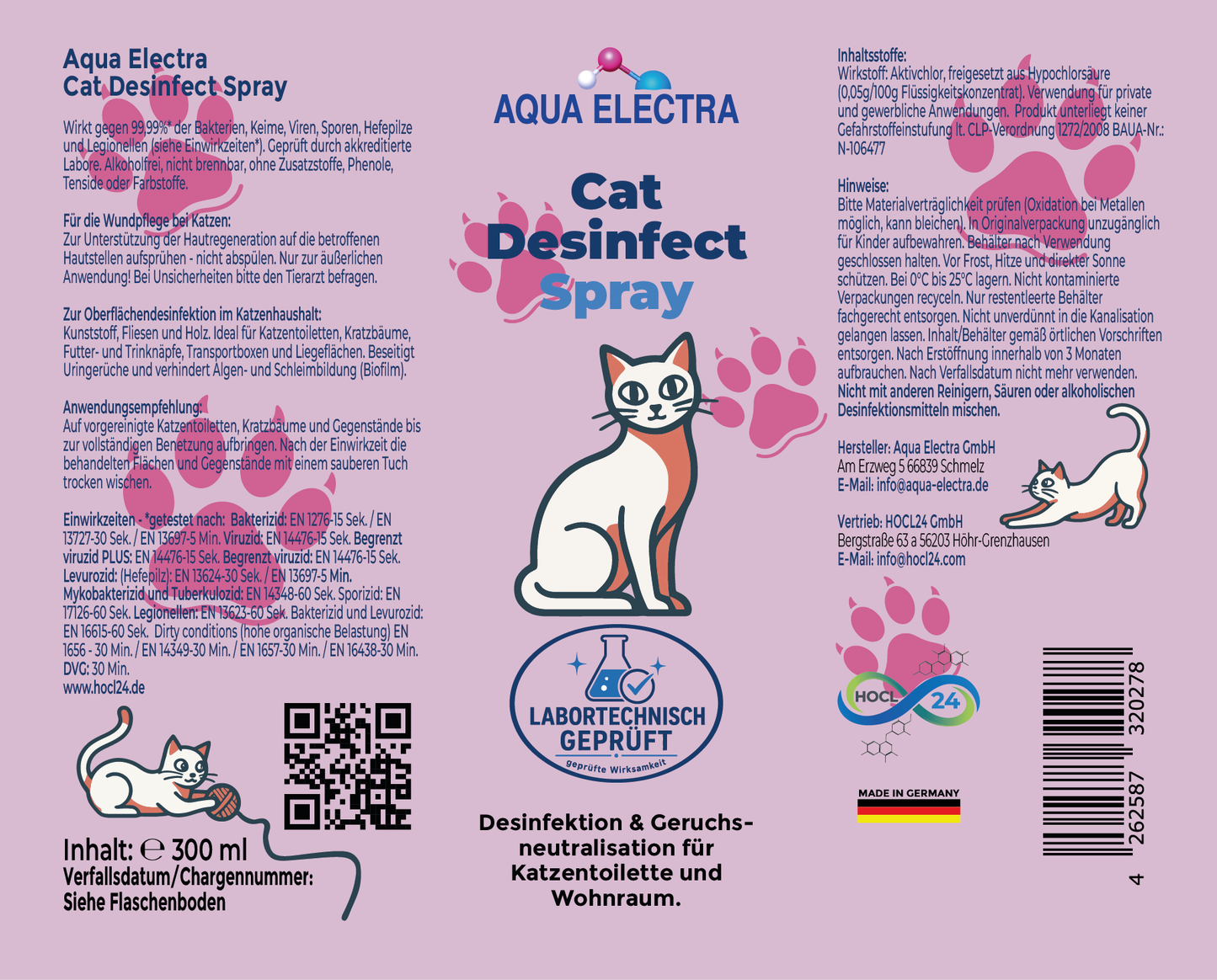 Aqua Electra Cat Desinfect Spray 300ml