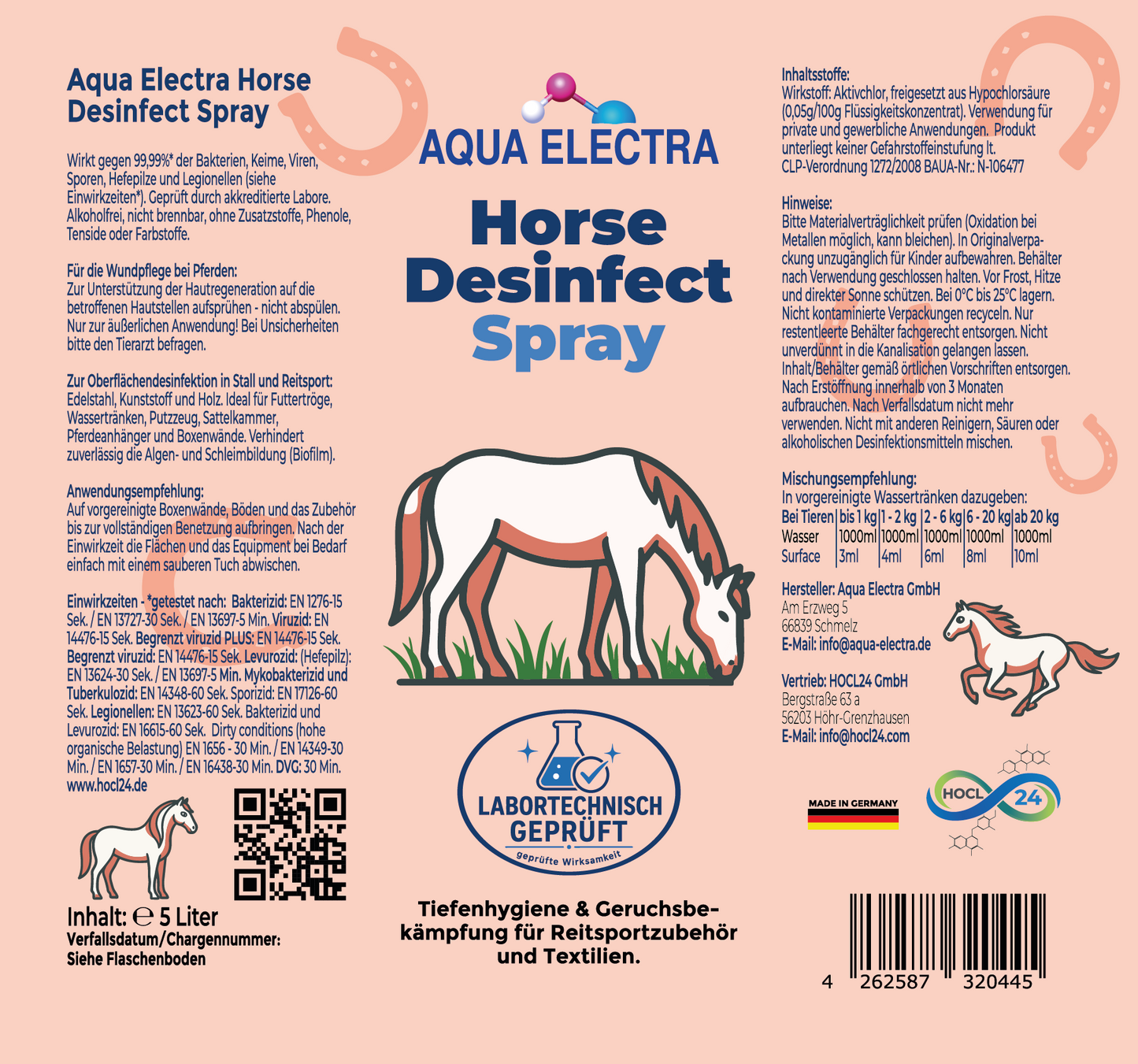 Aqua Electra Horse Desinfect Spray 5L Nachfüller