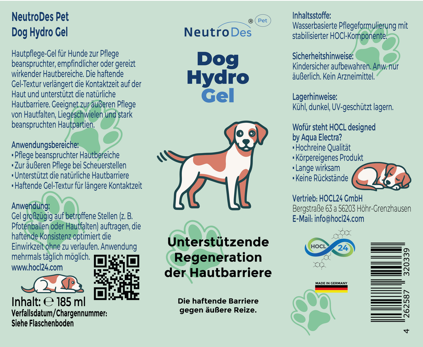 NeutroDes Pet Dog Hydro Gel 185ml
