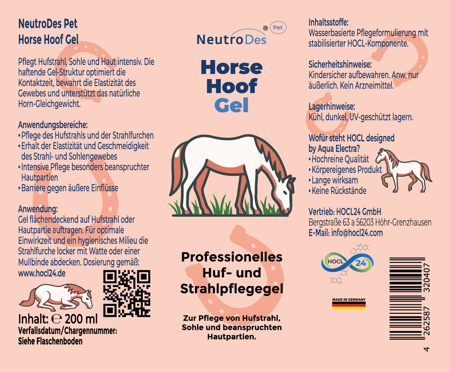 NeutroDes Pet Horse Hoof Gel 200ml