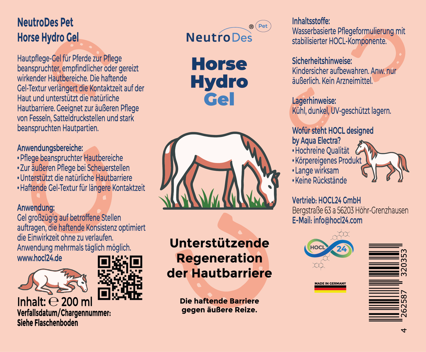 NeutroDes Pet Horse Hydro Gel 200ml