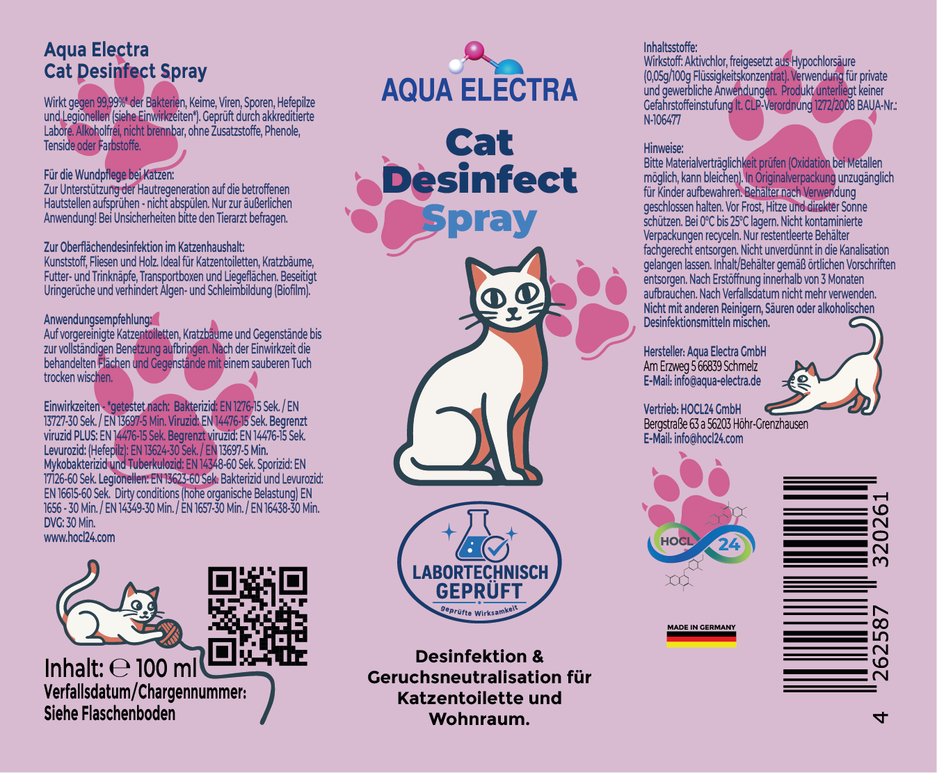 Aqua Electra Cat Desinfect Spray 100ml