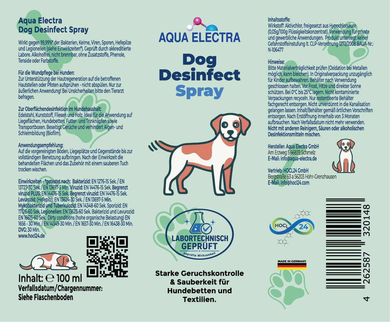 Aqua Electra Dog Desinfect Spray 100ml