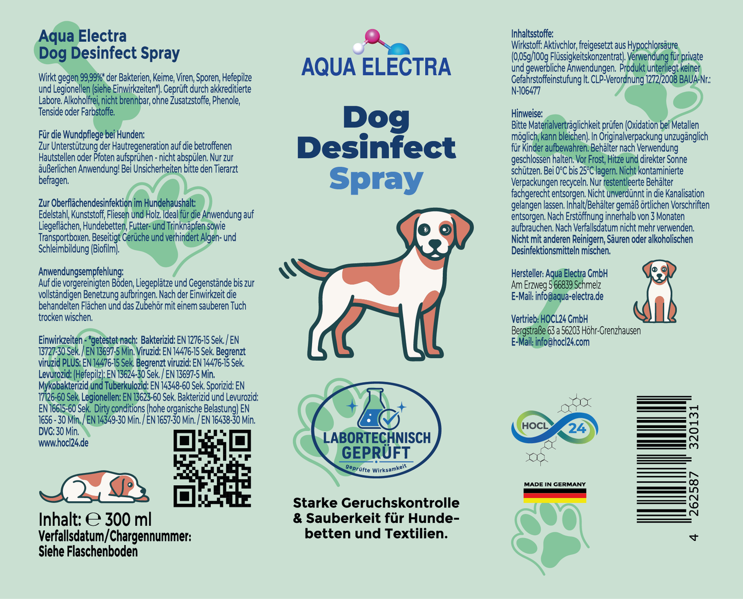 Aqua Electra Dog Desinfect Spray 300ml