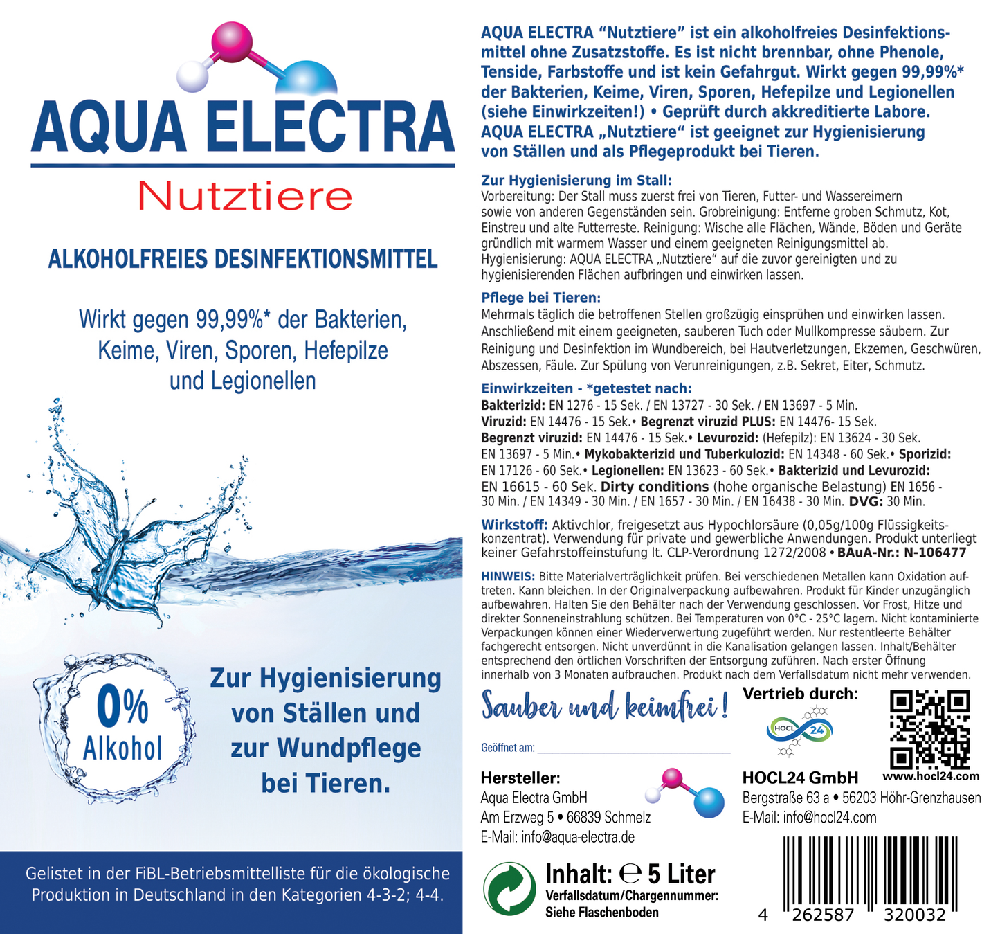 Aqua Electra Nutztiere 5L