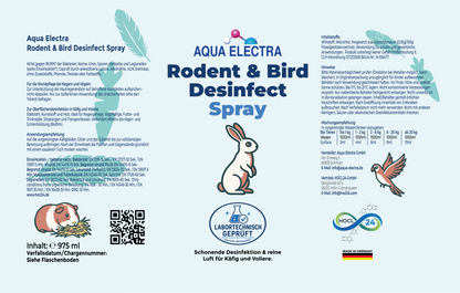 Aqua Electra Rodent & Bird Desinfect Spray 975ml Nachfüller