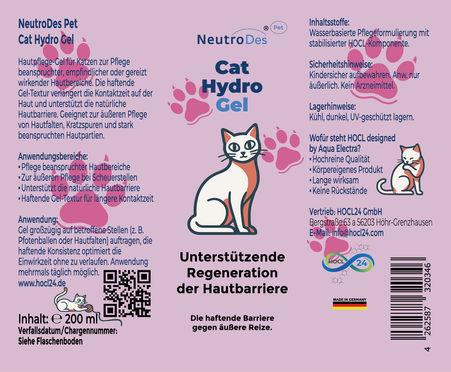 NeutroDes Pet Cat Hydro Gel 200ml
