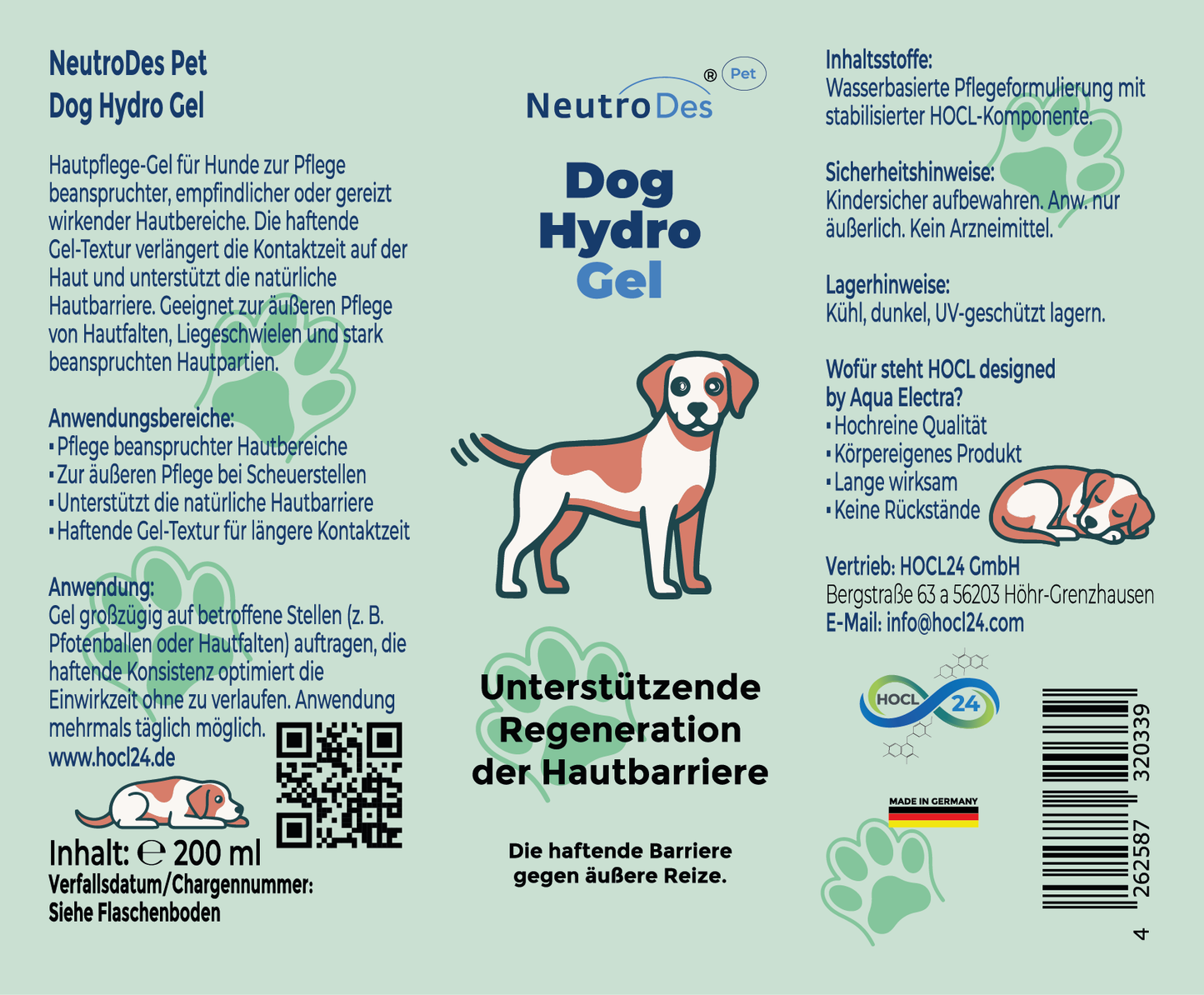 NeutroDes Pet Dog Hydro Gel 200ml