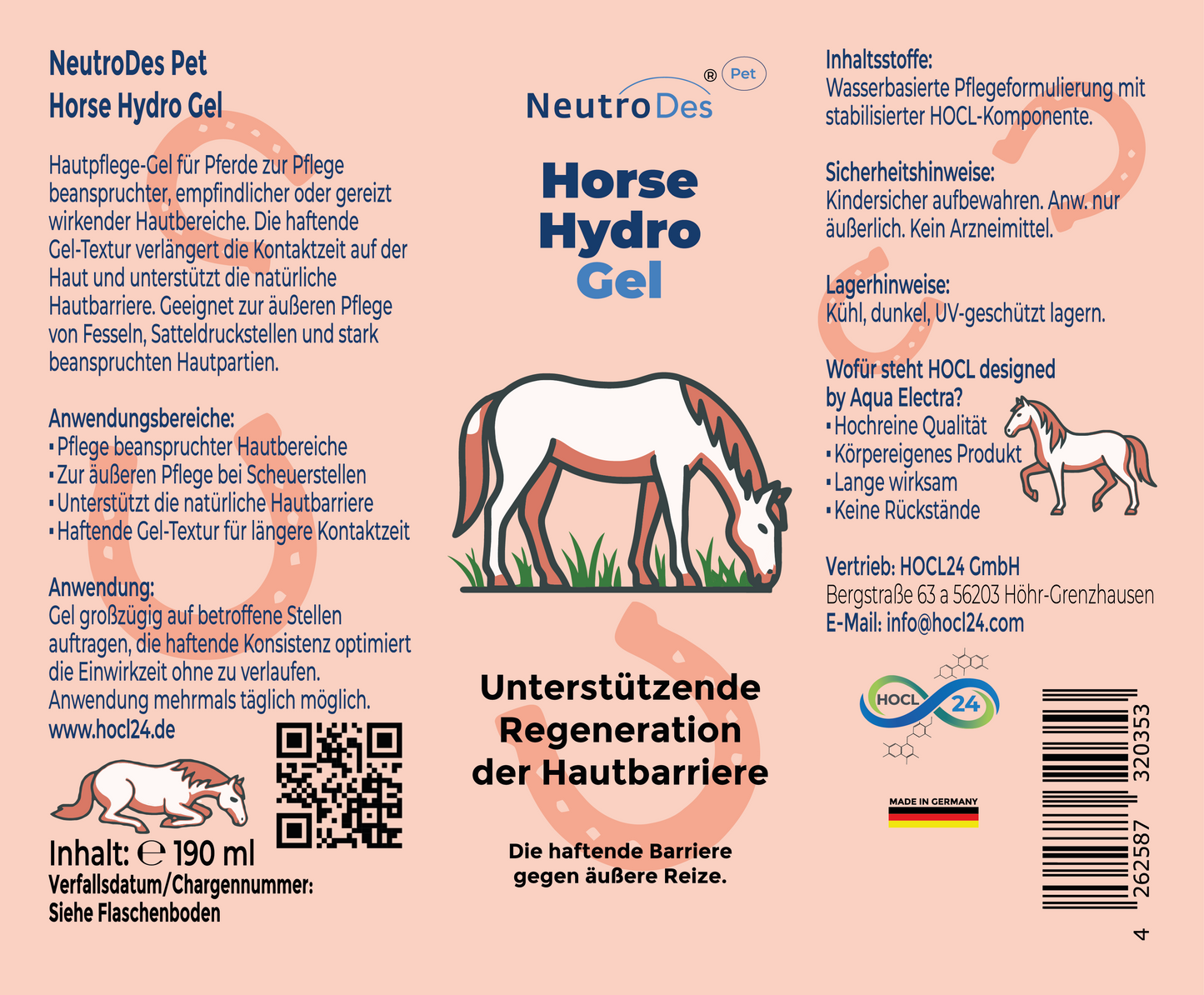 NeutroDes Pet Horse Hydro Gel 190ml