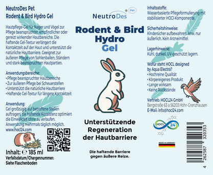 NeutroDes Pet Rodent & Bird Hydro Gel 185ml